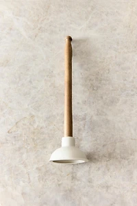 WOODEN AND RUBBER PLUNGER