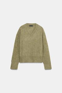 PULL EN MAILLE EFFET BROSSÉ