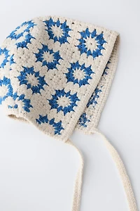 CROCHET KNIT BONNET