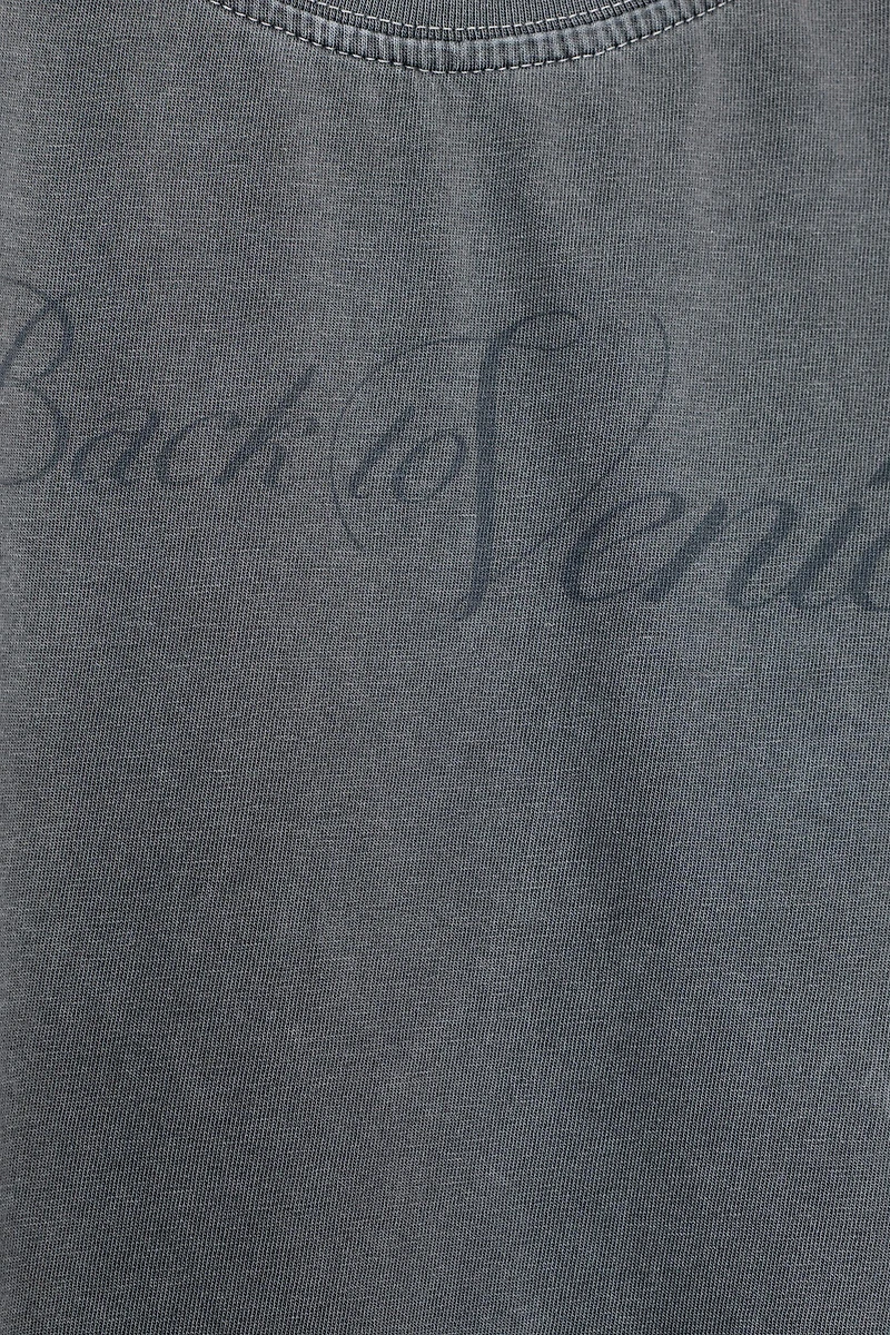 WASHED TEXT T-SHIRT