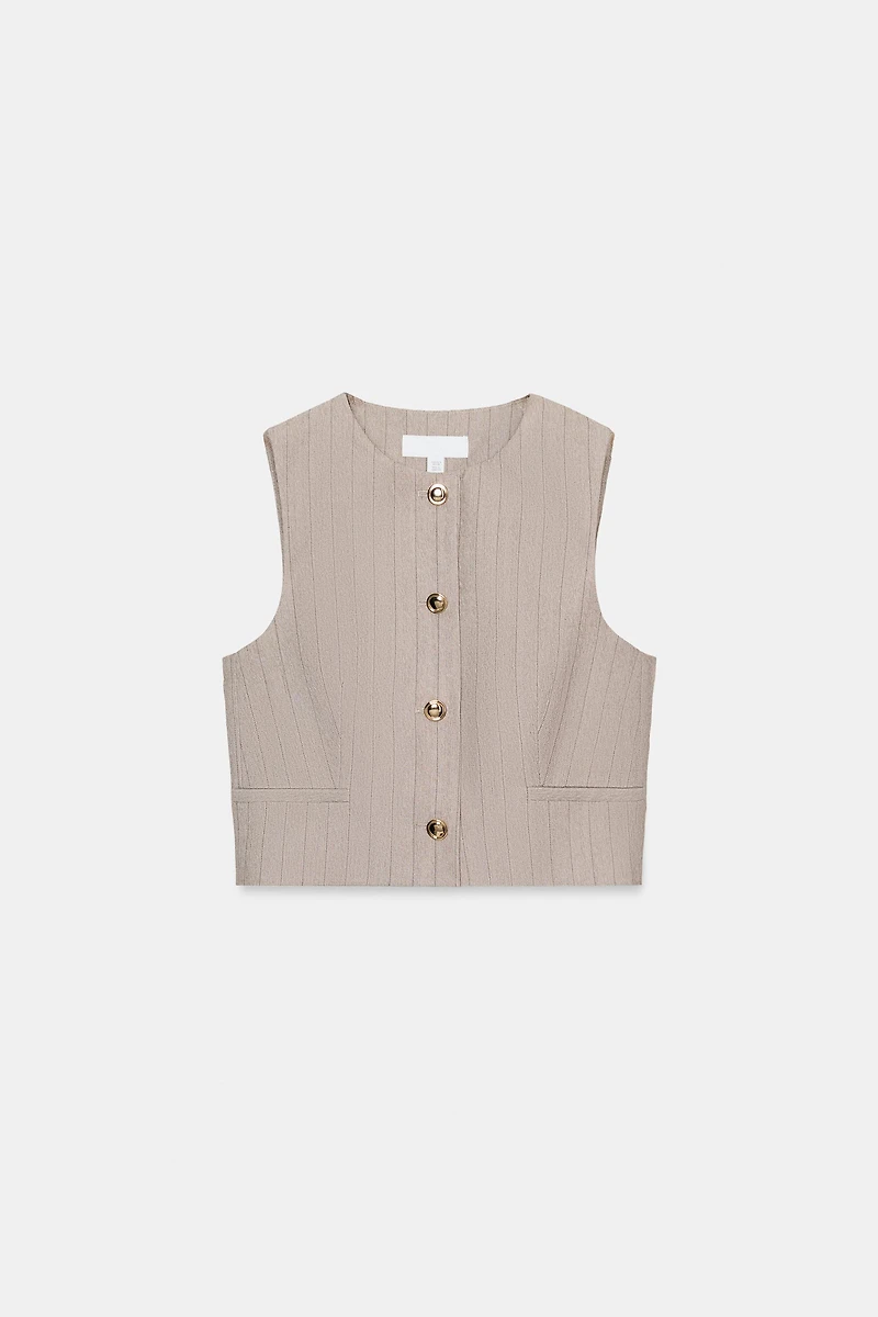 HERRINGBONE VEST