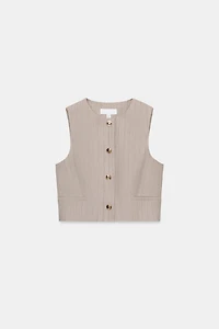 HERRINGBONE VEST