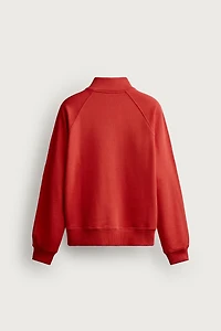 SWEAT RELAXED FIT ZIPPÉ CONTRASTANT