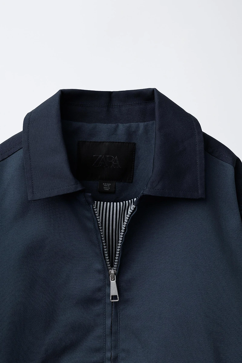 COLOR BLOCK TWILL JACKET