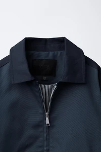 COLOR BLOCK TWILL JACKET