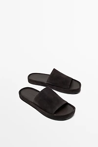 Platform slide sandals