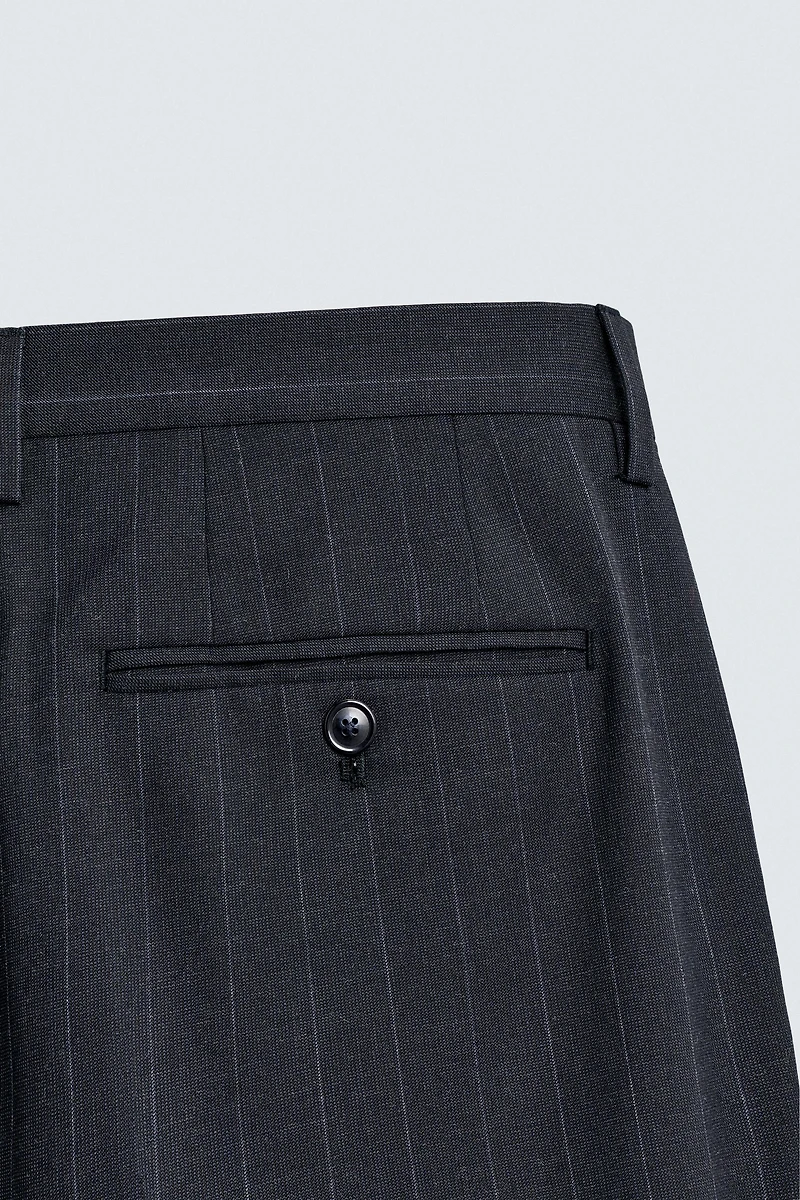 PINSTRIPE SUIT PANTS