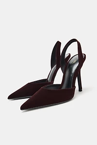 VELVET EFFECT HEELS