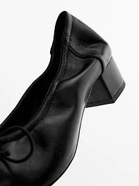High-heel ballerinas