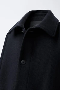 CROPPED WOOL CLOTH JACKET