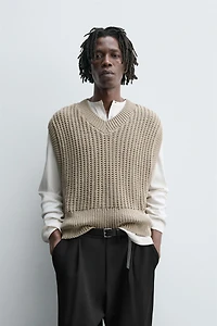 BOXY FIT KNIT VEST