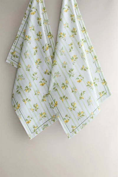 PACK OF LEMON COTTON KITCHEN TOWELS (PACK OF 2)