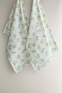 PACK OF LEMON COTTON KITCHEN TOWELS (PACK OF 2)