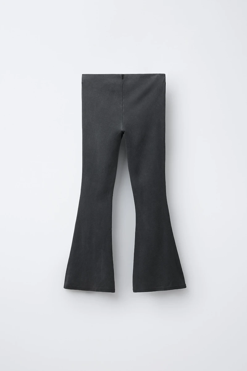 LEGGING FLARE EFFET DÉLAVÉ ÉTOILES