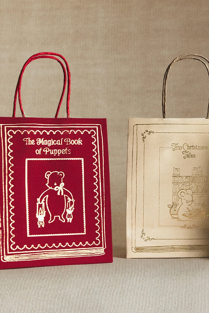 LOT DE PETITS SACS DE NOËL LIVRE (LOT DE 4)