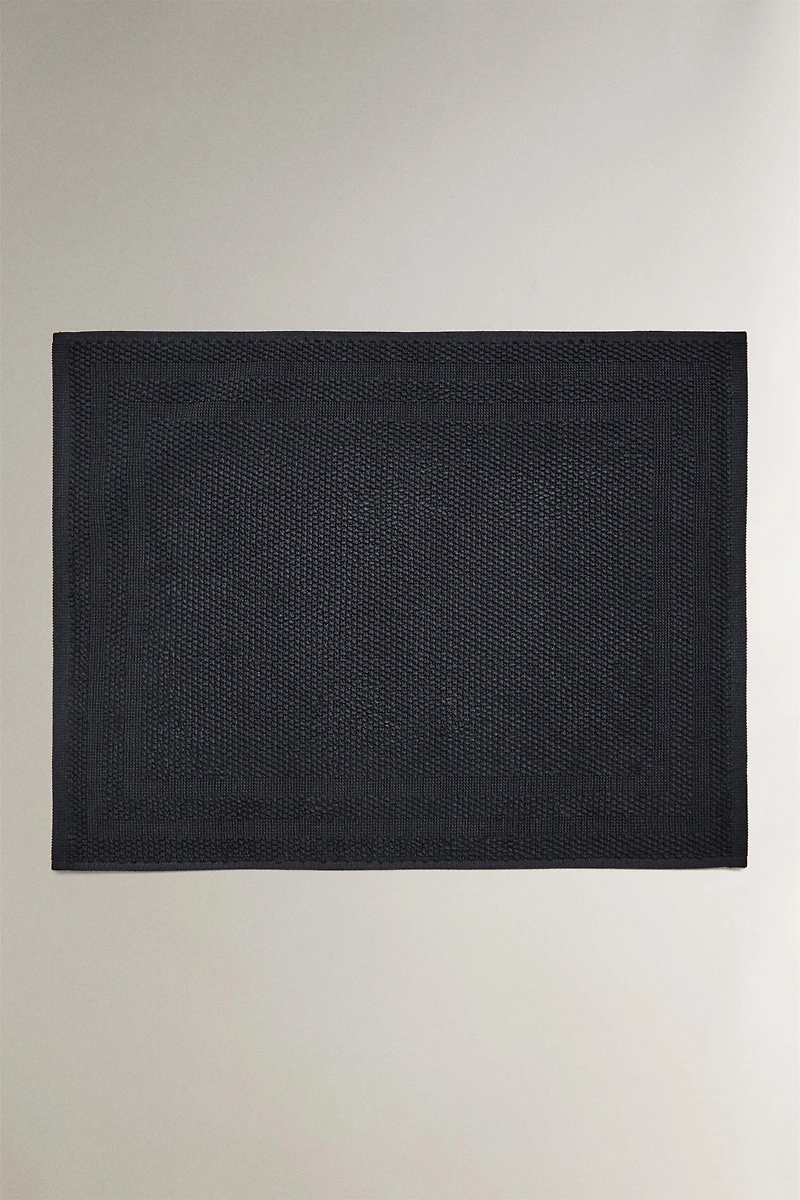 NON-SLIP COTTON BATH MAT