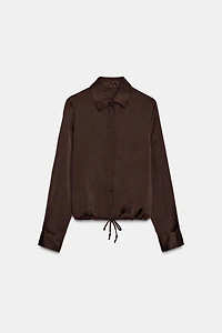 SATIN EFFECT SHIRT ZW COLLECTION