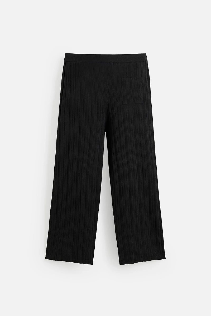 PANTALON EN MAILLE STRUCTURÉE