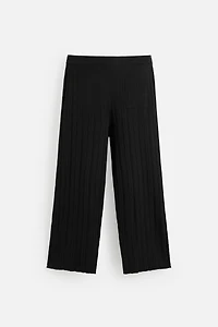 PANTALON EN MAILLE STRUCTURÉE