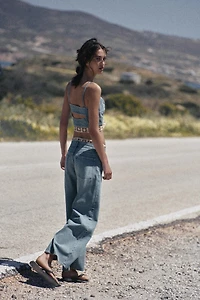 Z1975 LOOSE FIT MID-RISE CROCHET JEANS