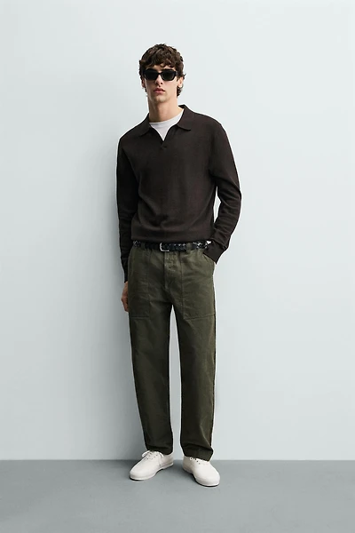 REGULAR FIT KNIT POLO SHIRT