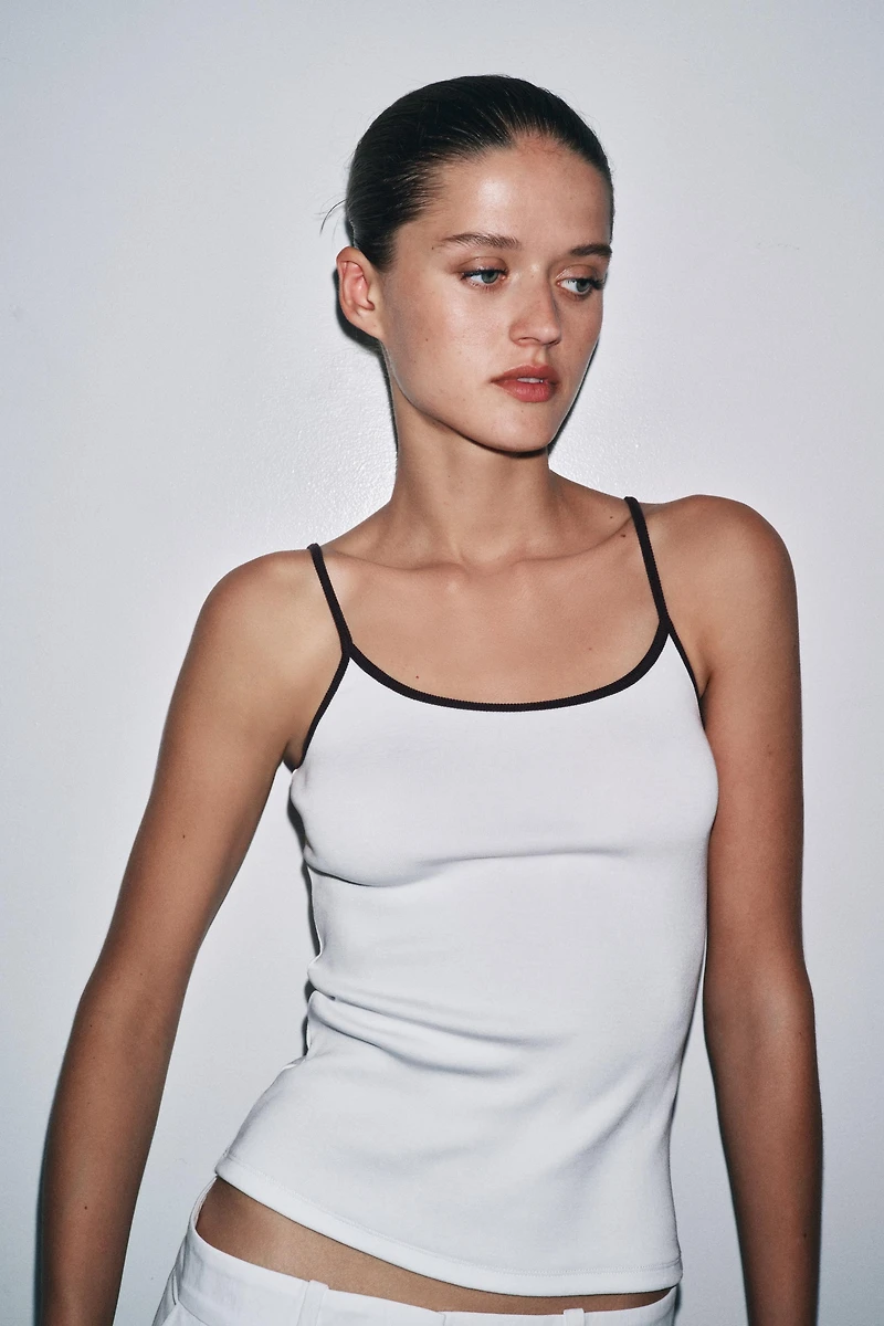 CONTRAST TANK TOP