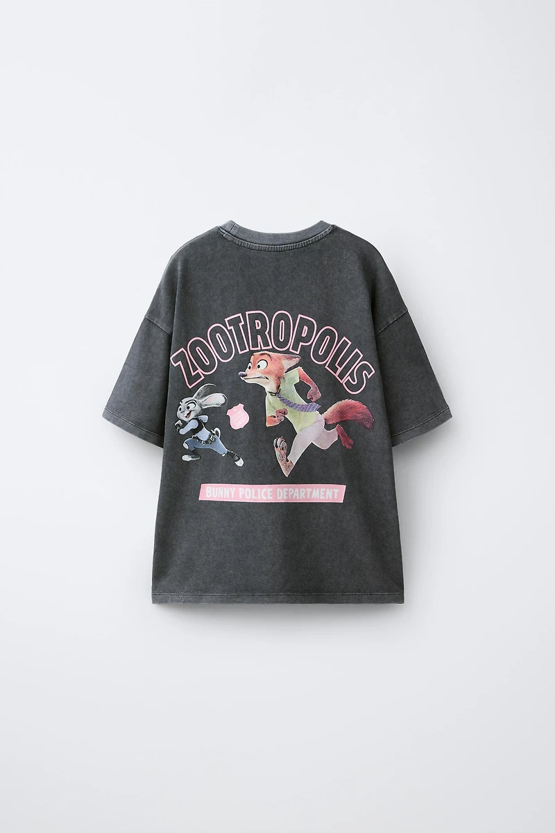ZOOTOPIA © DISNEY WASHED EFFECT T-SHIRT