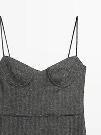 Robe midi à bretelles