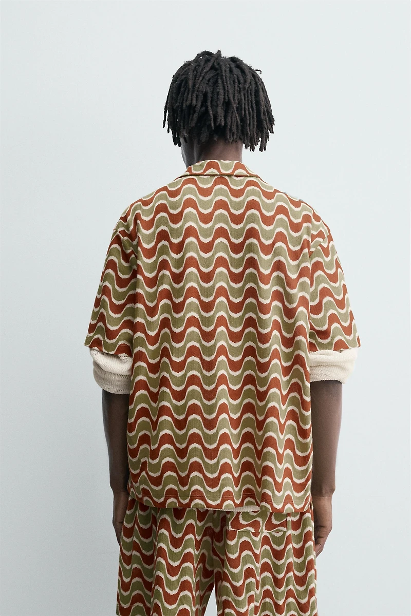 GEOMETRIC JACQUARD SHIRT