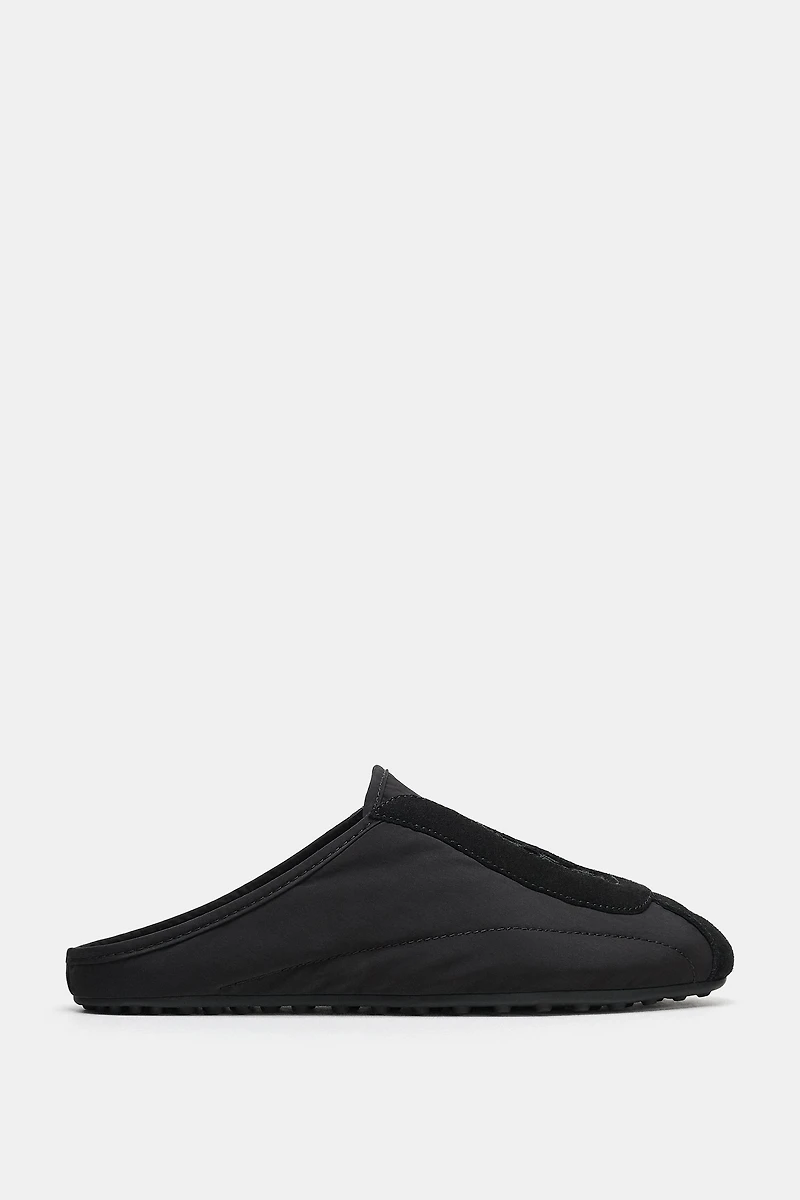 FABRIC COLLAPSIBLE HEEL SNEAKERS