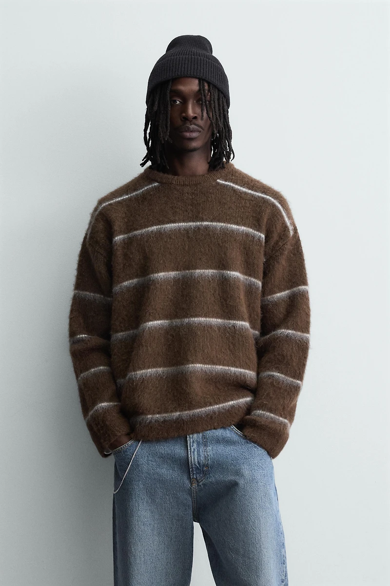 STRIPED TEXTURED JUMPER