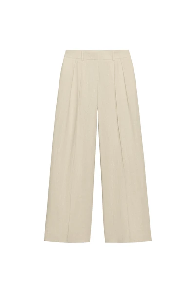 WIDE LEG LINEN PANTS