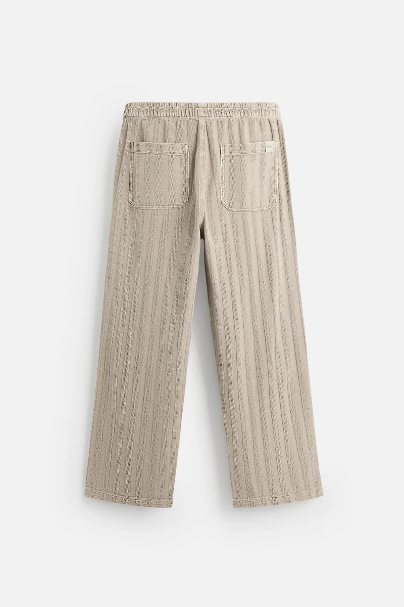 JACQUARD RELAXED FIT PANTS