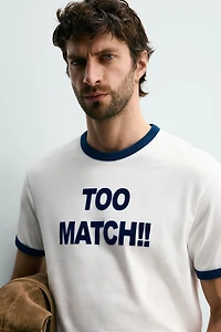 TEXT RINGER T-SHIRT