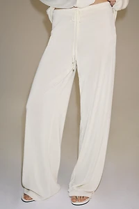 PANTALON FLUIDE SEMI-TRANSPARENT