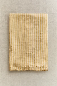 PLAID GAZE DE COTON RAYURES