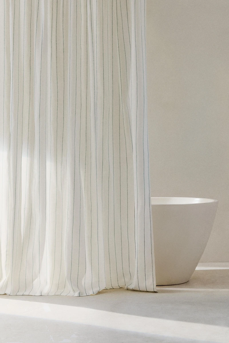 PINSTRIPE SHOWER CURTAIN