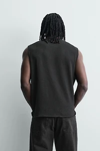 TEXTURED KNIT TANK TOP