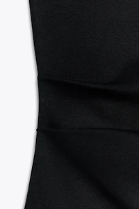 ASYMMETRICAL RUCHED T-SHIRT