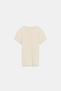 RIBBED SHORT SLEEVE T-SHIRT
