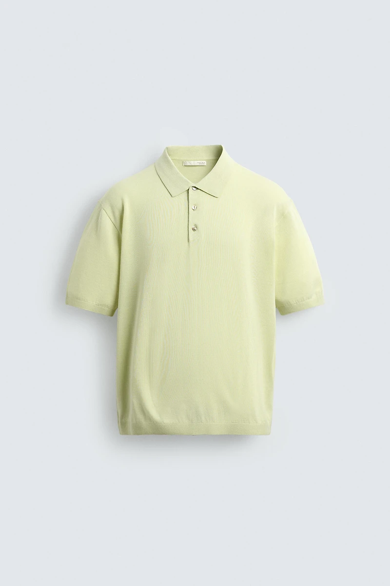 POLO EN MAILLE LÉGÈRE DE COTON