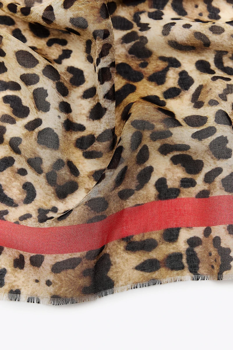 ANIMAL PRINT MODAL SCARF