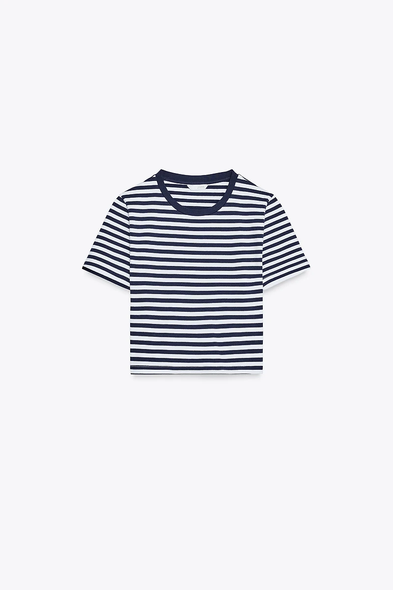 CROPPED STRETCH T-SHIRT