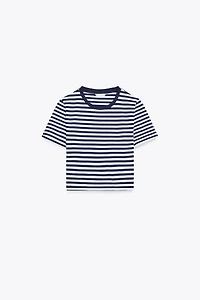 CROPPED STRETCH T-SHIRT