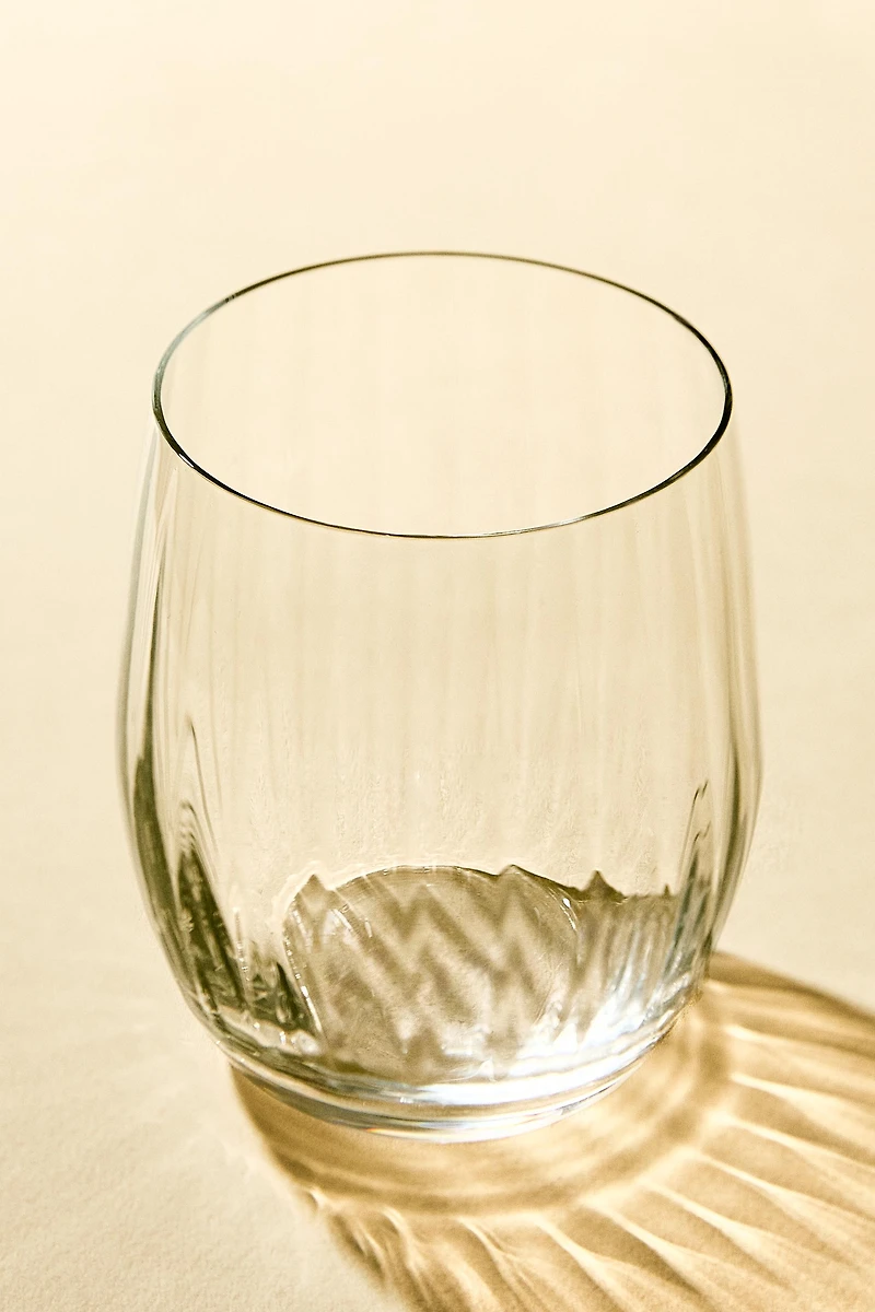 BOHEMIA CRYSTAL TUMBLER WITH LINES