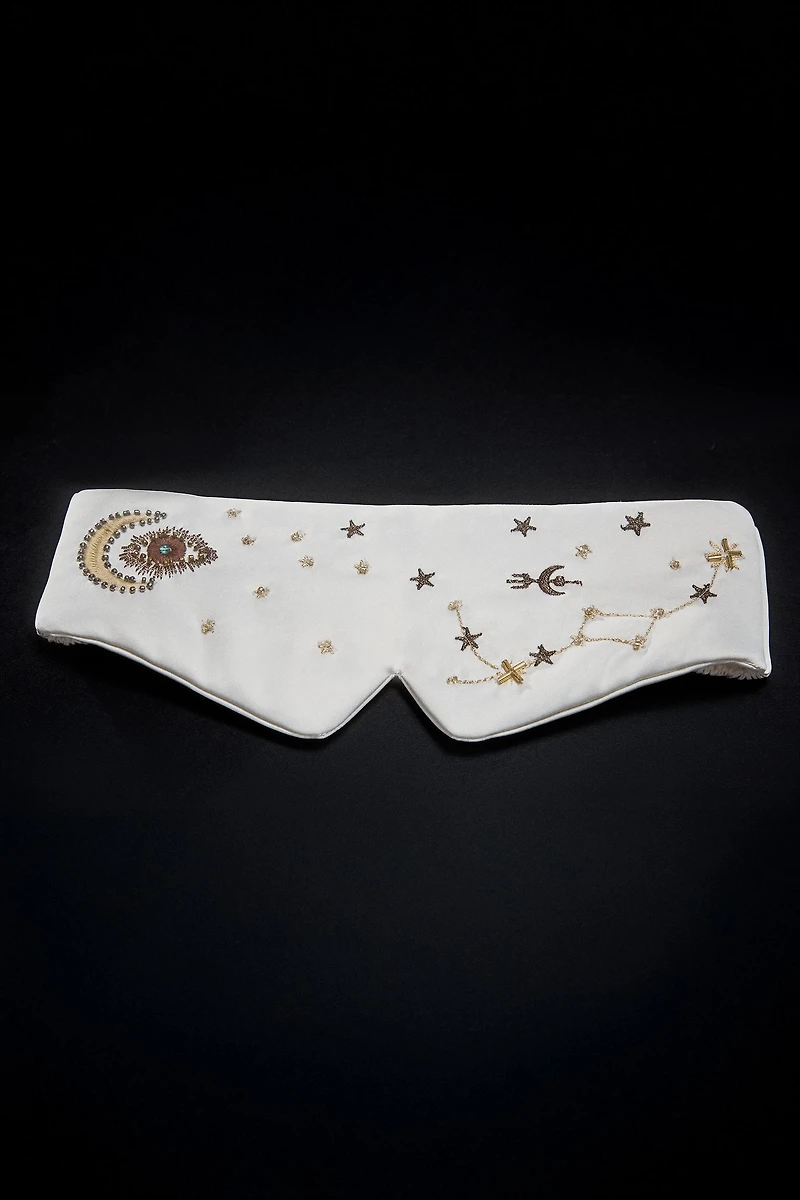 EMBROIDERED EYE MASK | MARISA BERENSON