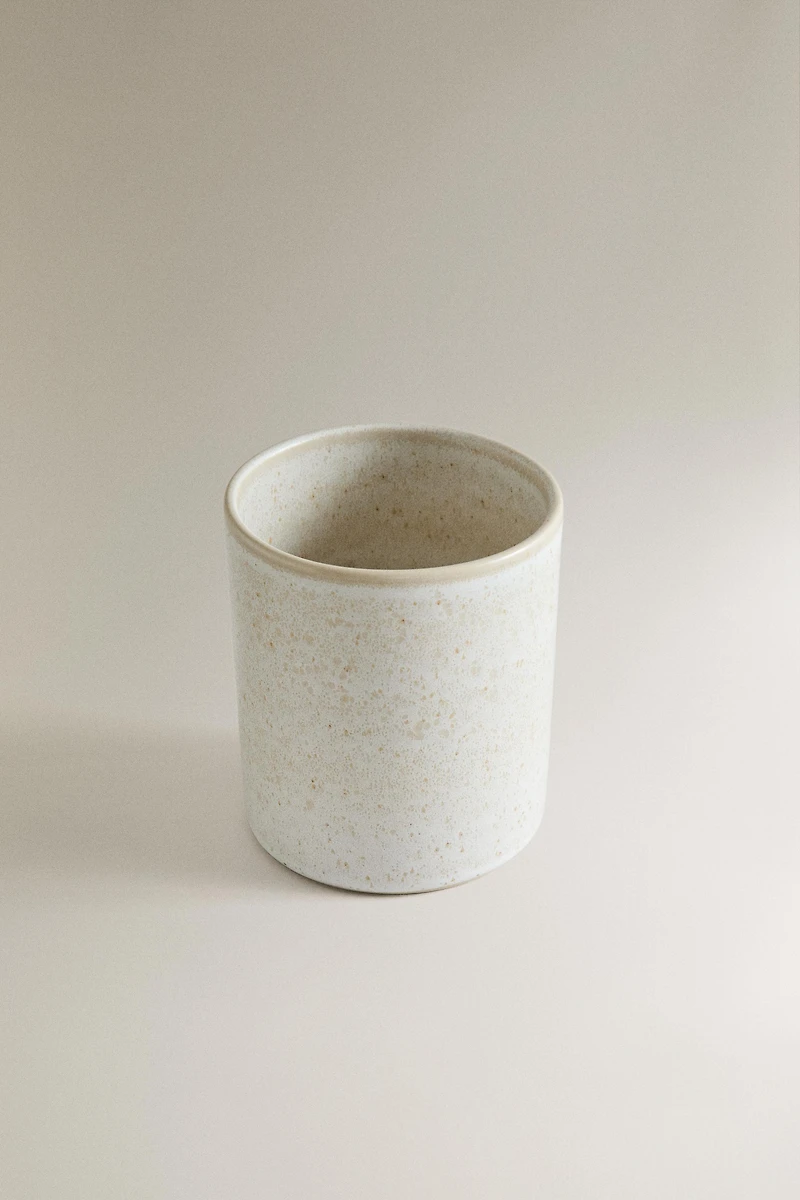 STONEWARE UTENSIL JAR