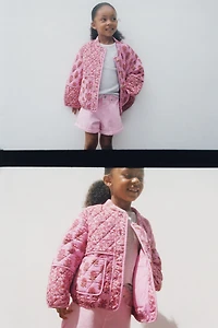 FLORAL PADDED JACKET