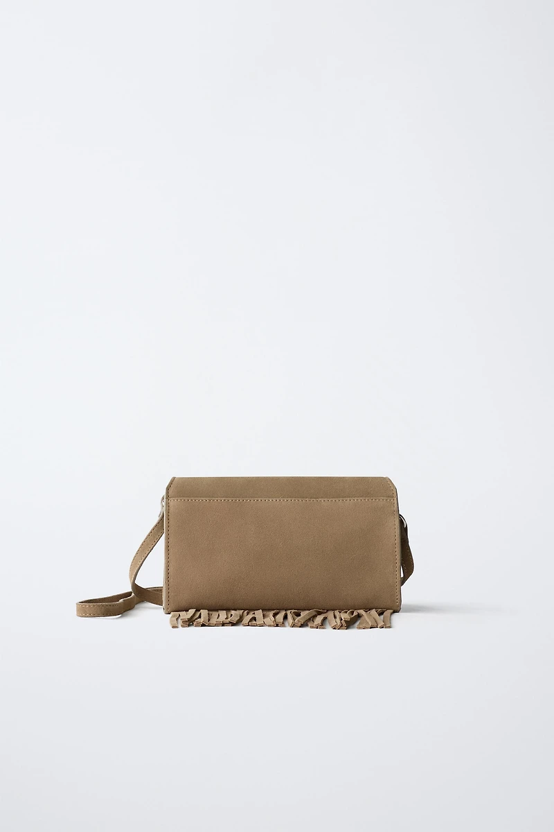 FRINGED LEATHER BAG