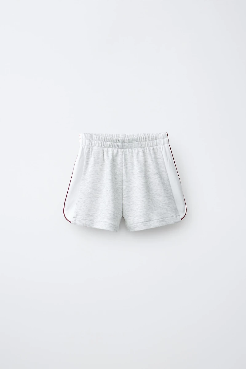 CONTRAST ATHLETIC SHORTS